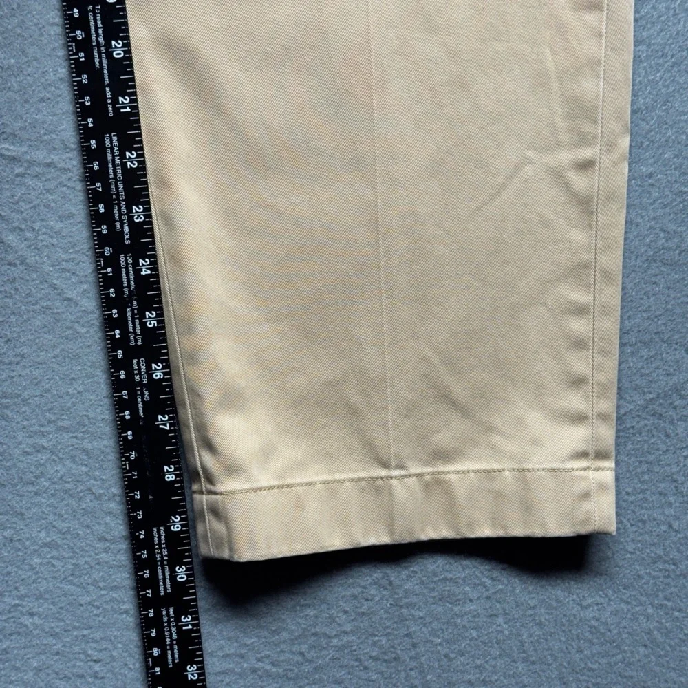 Brooks Brothers Advantage Chino Hudson Pants Mens 35x30 Khaki Tan Cotton